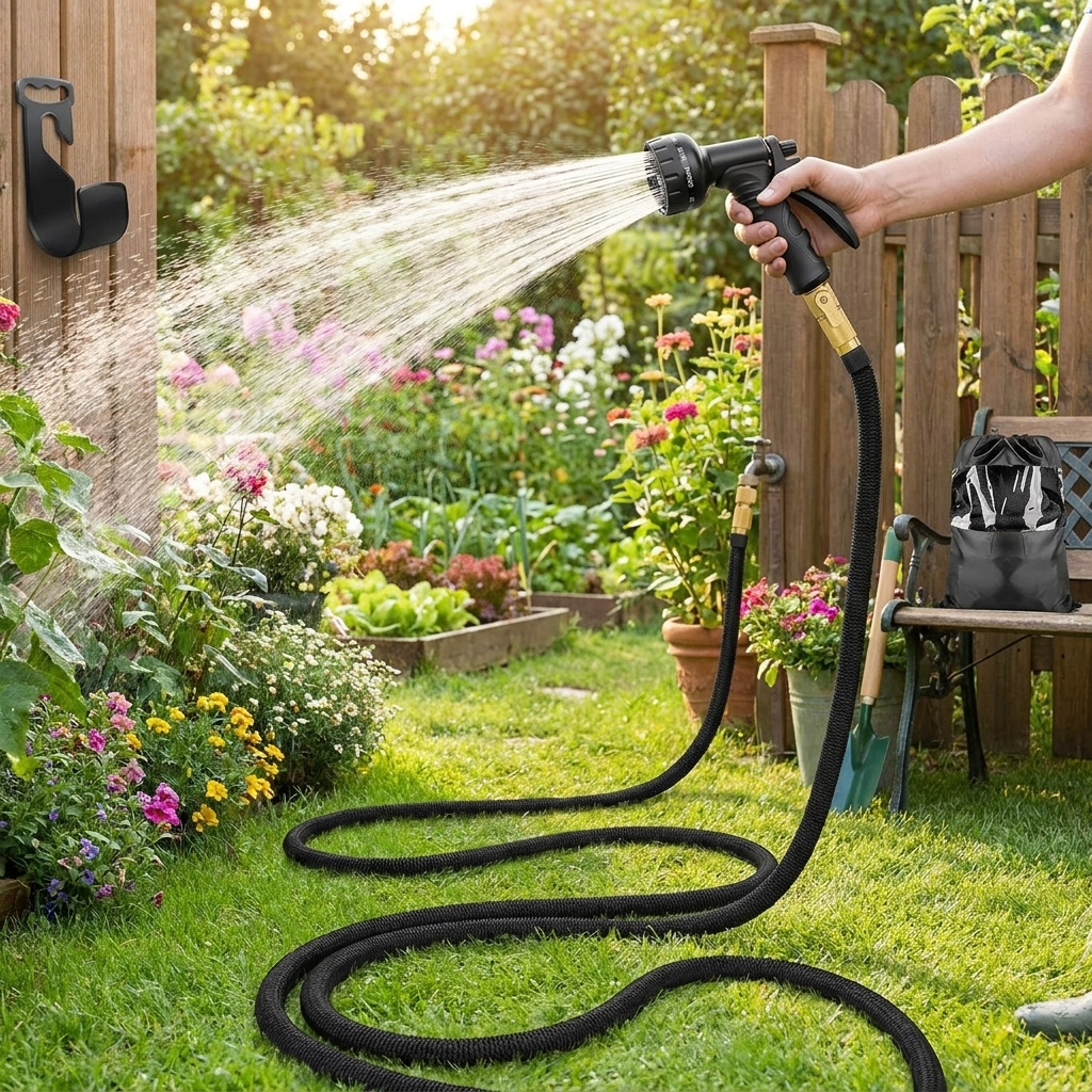 100FT Expandable Garden Water Hose lifestyle