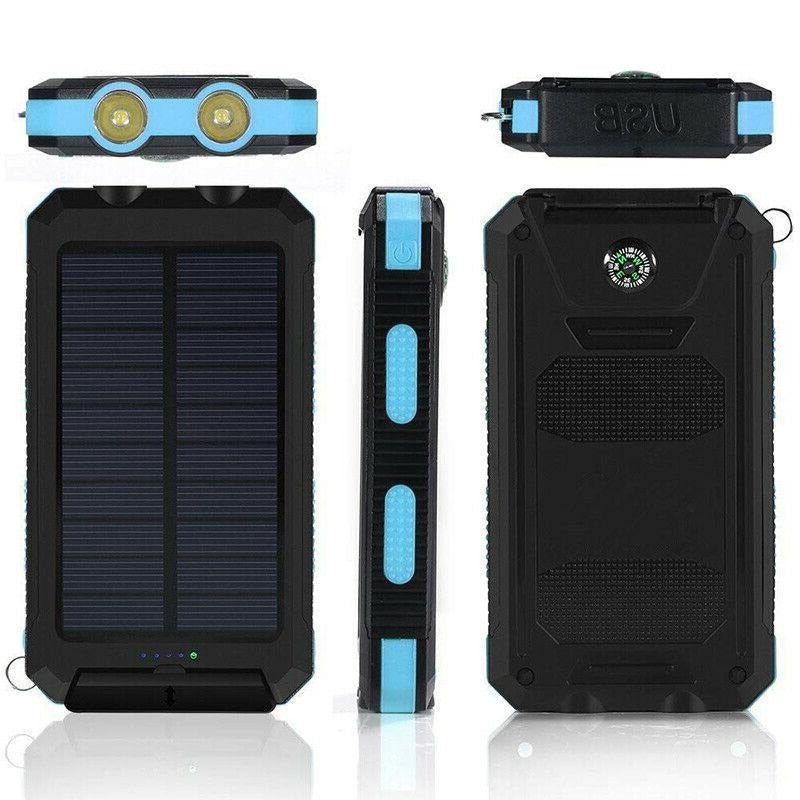 500000mAh Solar Power Bank Portable Charger – Waterproof Fast Charging Battery Pack for iPhone, Samsung & Android