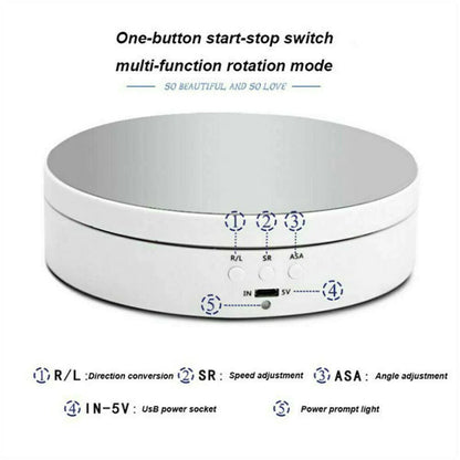 360° Electric Motorized Rotating Display Rack