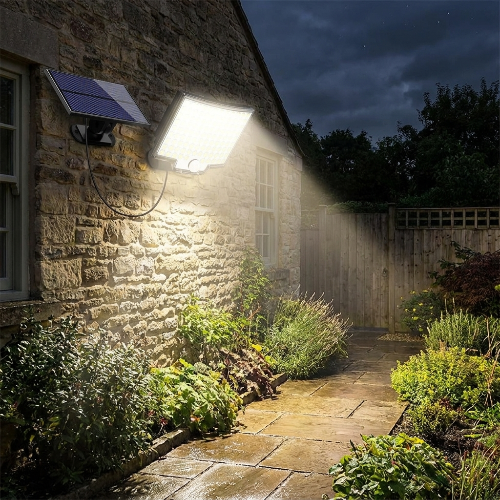 106 LED Solar Outdoor Light With Motion Sensor
