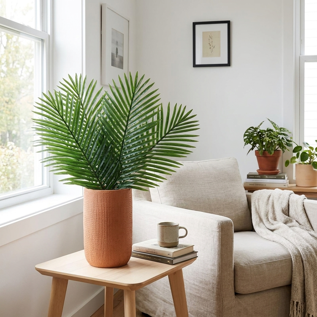 12 Artificial Palm Leaves