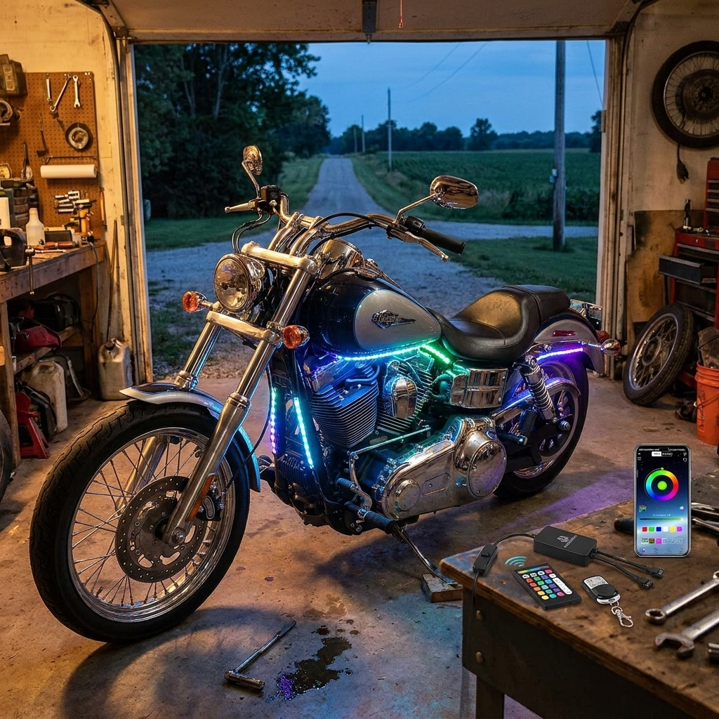 12pcs Motorcycle Led Light Kit