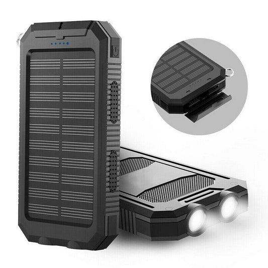 500000mAh Solar Power Bank Portable Charger – Waterproof Fast Charging Battery Pack for iPhone, Samsung & Android
