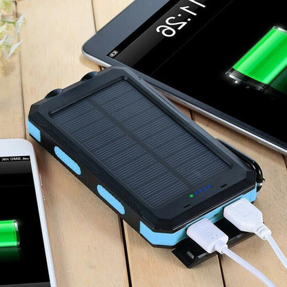 500000mAh Solar Power Bank Portable Charger – Waterproof Fast Charging Battery Pack for iPhone, Samsung & Android