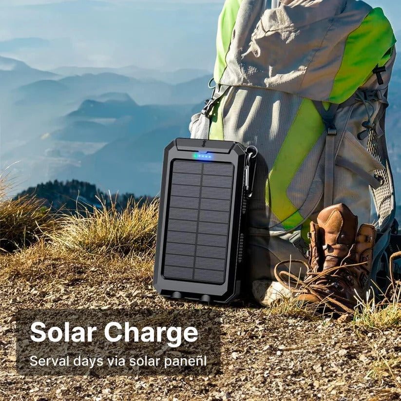 500000mAh Solar Power Bank Portable Charger – Waterproof Fast Charging Battery Pack for iPhone, Samsung & Android