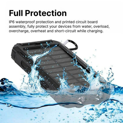 500000mAh Solar Power Bank Portable Charger – Waterproof Fast Charging Battery Pack for iPhone, Samsung & Android