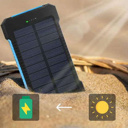 500000mAh Solar Power Bank Portable Charger – Waterproof Fast Charging Battery Pack for iPhone, Samsung & Android