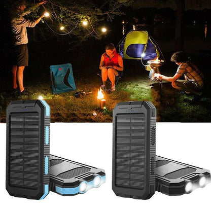 500000mAh Solar Power Bank Portable Charger – Waterproof Fast Charging Battery Pack for iPhone, Samsung & Android