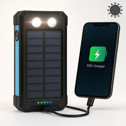 500000mAh Solar Power Bank Portable Charger – Waterproof Fast Charging Battery Pack for iPhone, Samsung & Android