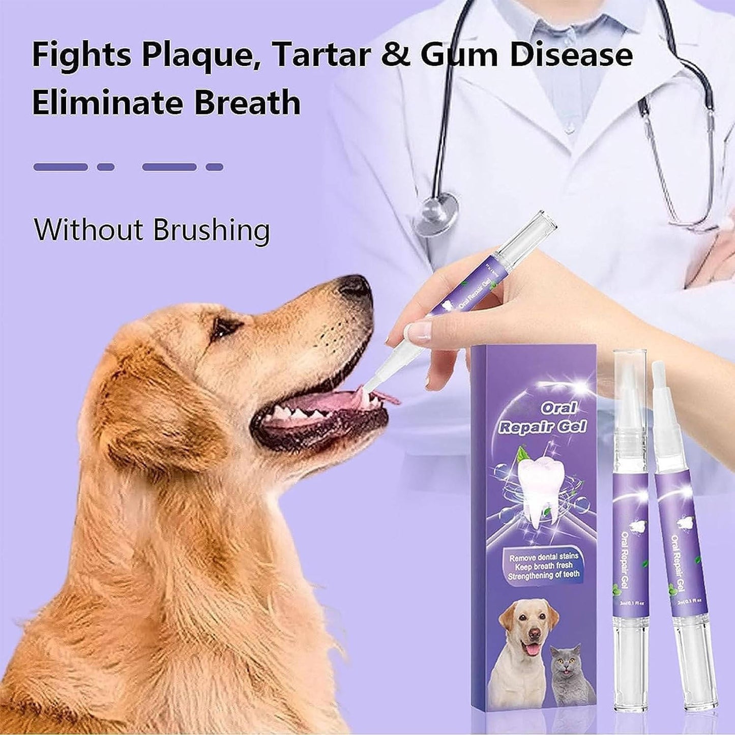 3 Set Dog Oral Repair Gel